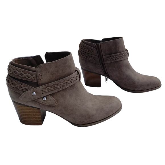 Indigo Rd. Western Boho Spring Booties Ankle Boots Brown Size 7.5 - Picture 1 of 11